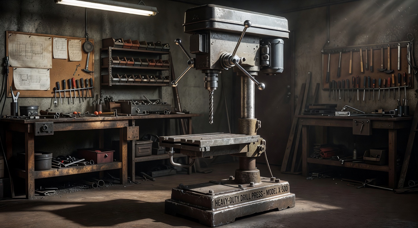 Drill press machine for workshop fabrication work