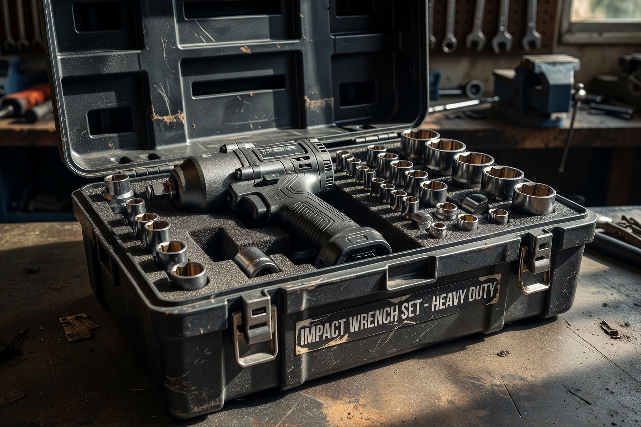 Impact wrench set for professional use