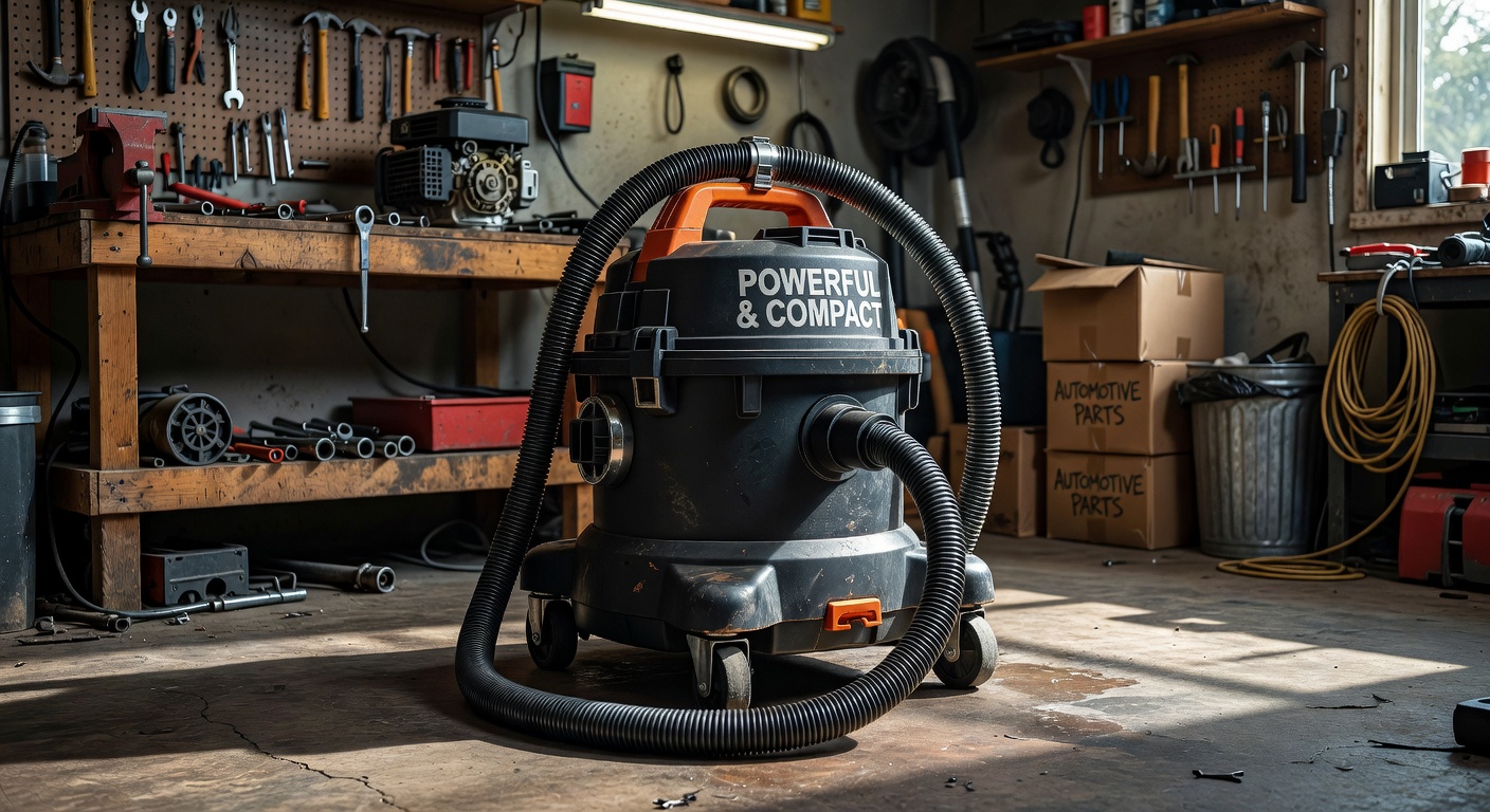 Industrial shop vacuum cleaner for workshop use